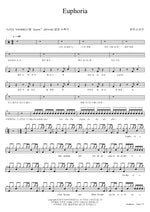 Euphoria BTS (Bangtan Sonyeondan) (방탄소년단) Full Drum Transcription / Drum Sheet Music COPYDRUM