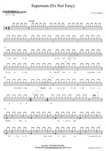 Superman Five For Fighting Full Drum Transcription / Drum Sheet Music COPYDRUM