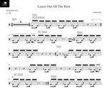 Leave Out All the Rest Linkin Park Full Drum Transcription / Drum Sheet Music Drum Sheet MX