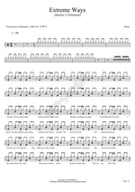 Extreme Ways Moby Full Drum Transcription / Drum Sheet Music COPYDRUM
