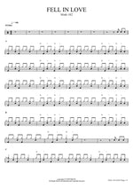 FELL IN LOVE blink Full Drum Transcription / Drum Sheet Music COPYDRUM