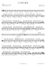 That Man Is (그 남잔 말야) M.C the MAX (엠씨더맥스) Full Drum Transcription / Drum Sheet Music COPYDRUM