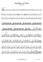 Goodness of God Bethel Music Full Drum Transcription / Drum Sheet Music COPYDRUM
