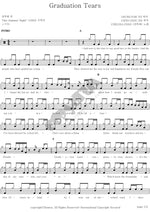 Graduation Tears (Graduation Tears) Jin Choo Ha (진추하) Full Drum Transcription / Drum Sheet Music COPYDRUM