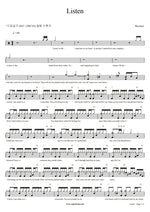 Listen Beyoncé Full Drum Transcription / Drum Sheet Music COPYDRUM