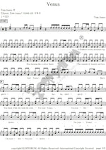Venus Tom Jones Full Drum Transcription / Drum Sheet Music COPYDRUM