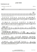 Your Turn Helloween Full Drum Transcription / Drum Sheet Music COPYDRUM