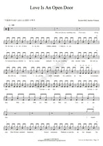 Love Is An Open Door Kristen Bell Full Drum Transcription / Drum Sheet Music COPYDRUM