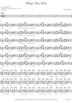 What the Hell Avril Lavigne Full Drum Transcription / Drum Sheet Music COPYDRUM