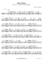 Born Hater (feat. Beenzino, Verbal Jint, B.I, Mino, Bobby) (Born Hater (feat. 빈지노, 버벌진트, B.I, Mino, Bobby)) Epik High (에픽하이) Full Drum Transcription / Drum Sheet Music COPYDRUM
