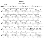 Sharks Imagine Dragons Full Drum Transcription / Drum Sheet Music Cyril Mayer