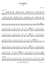 Overdose - Natori (なとり) drum sheet music