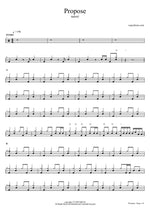 Propose (絶対零度) - Natori (なとり) drum sheet music