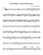 Quiero Descansar Los Bunkers Full Drum Transcription / Drum Sheet Music Carlos Dias Aidos