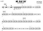 Mr. Blue Sky Electric Light Orchestra (ELO) Full Drum Transcription / Drum Sheet Music Titus van der Woude