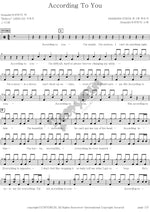 According To You Orianthi Full Drum Transcription / Drum Sheet Music COPYDRUM