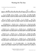 Waiting On The Sun Shuffler Full Drum Transcription / Drum Sheet Music COPYDRUM
