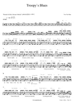 Troopy's Blues Two Ton Shoe Full Drum Transcription / Drum Sheet Music COPYDRUM