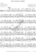 One Summer Night Chelxia Full Drum Transcription / Drum Sheet Music COPYDRUM