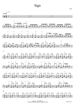 Sign Flow Full Drum Transcription / Drum Sheet Music COPYDRUM