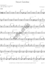 Sweet Caroline Neil Diamond Full Drum Transcription / Drum Sheet Music COPYDRUM