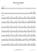 Big City Nights Scorpions Full Drum Transcription / Drum Sheet Music COPYDRUM