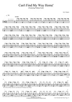 Can't Find My Way Home' (Featuring Nathan East) (Live at 70th Birthday Concert) Eric Clapton Full Drum Transcription / Drum Sheet Music COPYDRUM