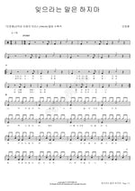 Don’t Tell Me to Forget (잊으라는 말은 하지마) Jung Hoon Ahn (안정훈) Full Drum Transcription / Drum Sheet Music COPYDRUM