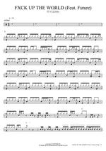 FXCK UP THE WORLD (Feat. Future) 리사 (LISA) Full Drum Transcription / Drum Sheet Music COPYDRUM