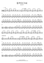Camellia Lady (동백아가씨) Jeong Seo Joo (정서주) Full Drum Transcription / Drum Sheet Music COPYDRUM
