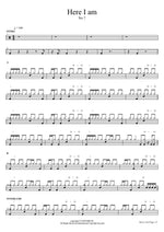 Here I am No 7 Full Drum Transcription / Drum Sheet Music COPYDRUM