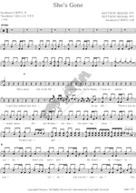 She`s Gone Steelheart Full Drum Transcription / Drum Sheet Music COPYDRUM