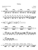 Hollow Threshold Full Drum Transcription / Drum Sheet Music Jaslow Drum Sheets