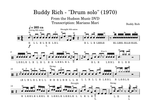 Drum Solo from the Hudson Music DVD Buddy Rich Full Drum Transcription / Drum Sheet Music Mari_DrumTranscriptions