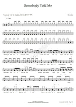 Somebody Told Me The Killers Full Drum Transcription / Drum Sheet Music COPYDRUM