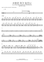 사랑은 여기 있으니 Love Is Here (2025 Isaiah6tyOne CONFERENCE) 제이어스 J US Full Drum Transcription / Drum Sheet Music COPYDRUM