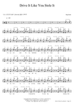 Drive It Like You Stole It Sing Street Full Drum Transcription / Drum Sheet Music COPYDRUM