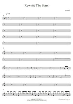 Rewrite the Stars (feat. Zac Efron and Zendaya) The Greatest Showman Cast Full Drum Transcription / Drum Sheet Music COPYDRUM