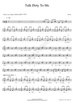 Talk Dirty To Me Poison Full Drum Transcription / Drum Sheet Music COPYDRUM