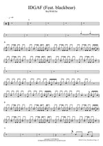 IDGAF (Feat. blackbear) BoyWithUke Full Drum Transcription / Drum Sheet Music COPYDRUM