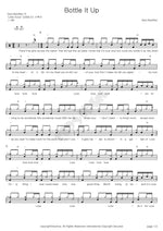 Bottle It Up Sara Bareilles Full Drum Transcription / Drum Sheet Music COPYDRUM