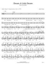 Dream A Little Dream Robbie Williams Full Drum Transcription / Drum Sheet Music COPYDRUM