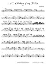 Stuck! (feat. g0nny) - PH 1 (피에이치원) drum sheet music