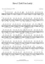 Have I Told You Lately Rod Stewart Full Drum Transcription / Drum Sheet Music COPYDRUM