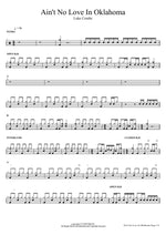 Ain't No Love In Oklahoma Luke Combs Full Drum Transcription / Drum Sheet Music COPYDRUM