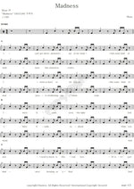 Madness Muse Full Drum Transcription / Drum Sheet Music COPYDRUM
