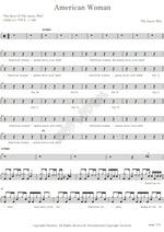 American Woman The Guess Who Full Drum Transcription / Drum Sheet Music COPYDRUM
