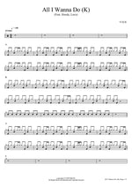 All I Wanna Do (K) (Feat. Hoody, Loco) (All I Wanna Do (K) (Feat. Hoody, Loco)) Jay Park (박재범) Full Drum Transcription / Drum Sheet Music COPYDRUM