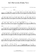 I`snt She Lovely New York Jazz Lounge Full Drum Transcription / Drum Sheet Music COPYDRUM