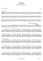 Ugly (feat. J. NO) 2NE1 (투애니원) Full Drum Transcription / Drum Sheet Music COPYDRUM
